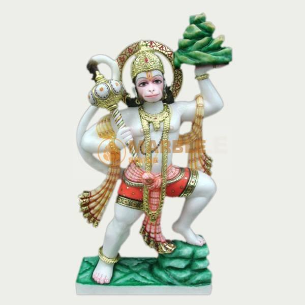 11-Hanuman Marble Idol